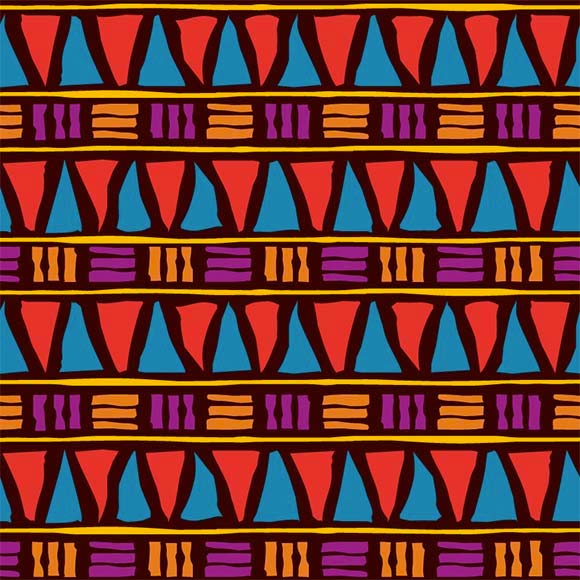 colourful tribal patterns