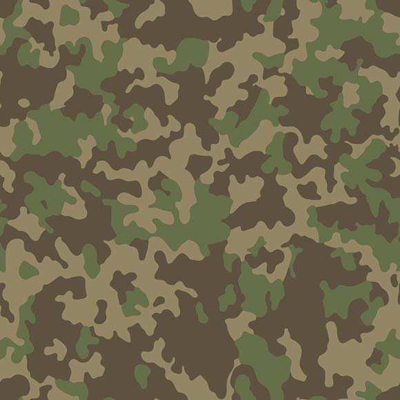 Army Mountain Camouflage Seamless Vector Pattern