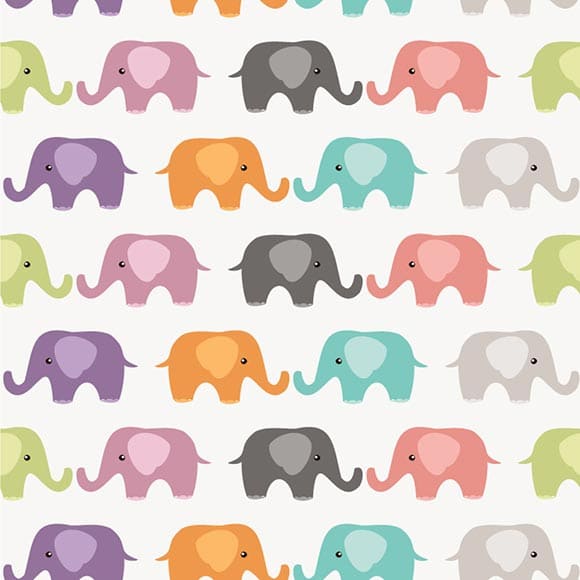 Download Baby Elephant Pattern | Free Vector Illustration - WowPatterns