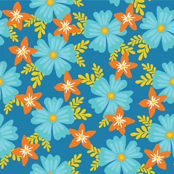 Premium Vector  Flowers and leaves pattern