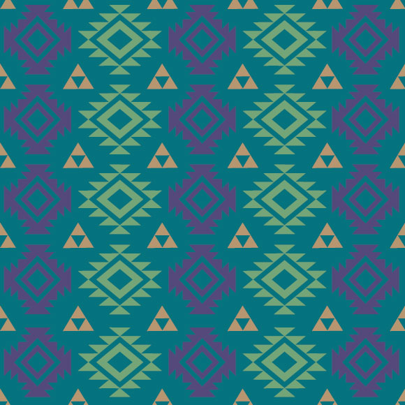 Colorful Geometric Aztec Pattern | Edit Vector Online | WowPatterns