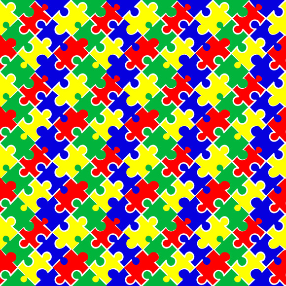 colourful puzzle background