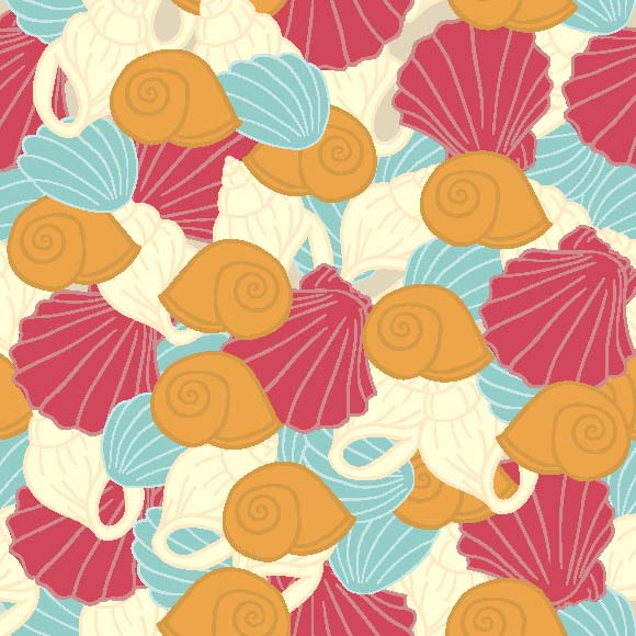 seashell pattern background
