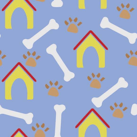 dog paw print and bone background