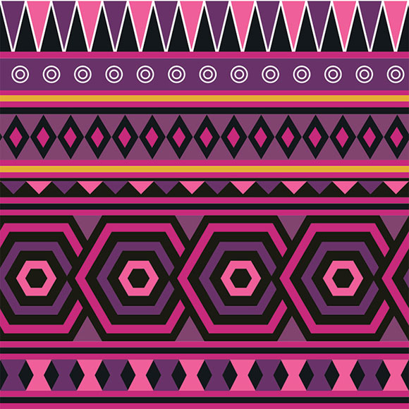 Tribal Seamless Design Magenta Geometric Wallpaper Stock Illustration  2317502233
