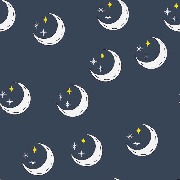 Half Moon and Stars Line Flat Style Free Vectors WowPatterns
