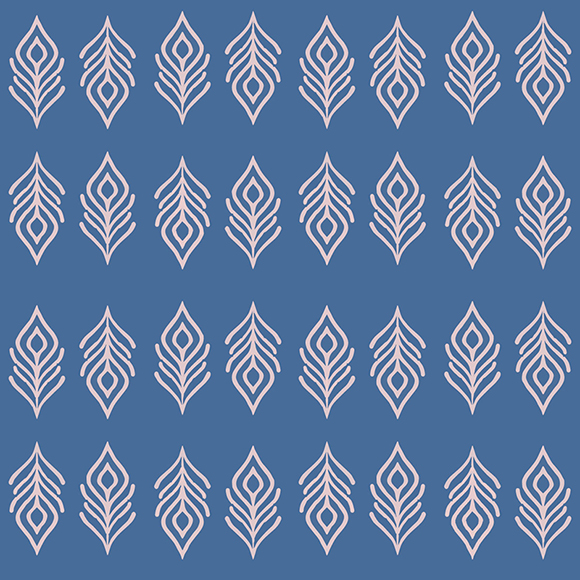 Blue Ikat Pattern