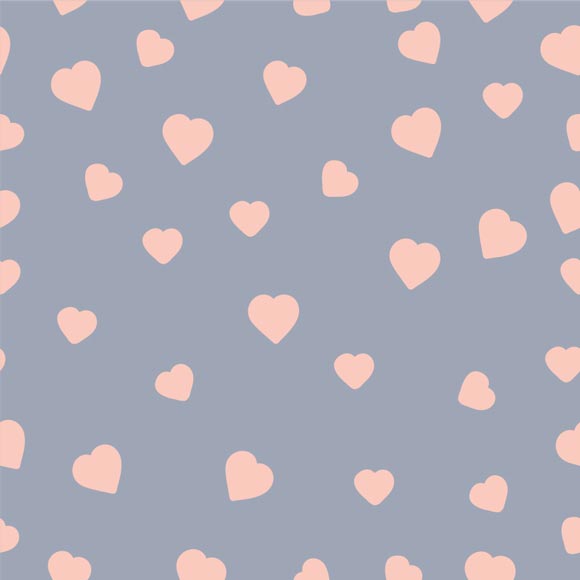 Simple Pastel Heart Shapes Vector | Free Download - WowPatterns