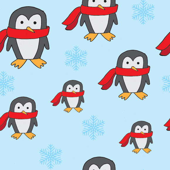 Snowflake Penguin | Free Vectors, Illustrations & Images - WowPatterns