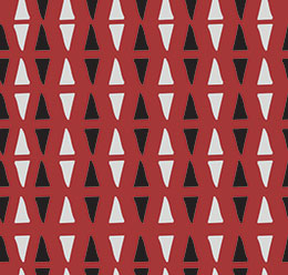 Blood red geometric pantagon seamless pattern - PatternPictures