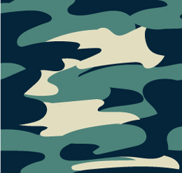 Abstract Navy Camouflage Seamless Vector Pattern