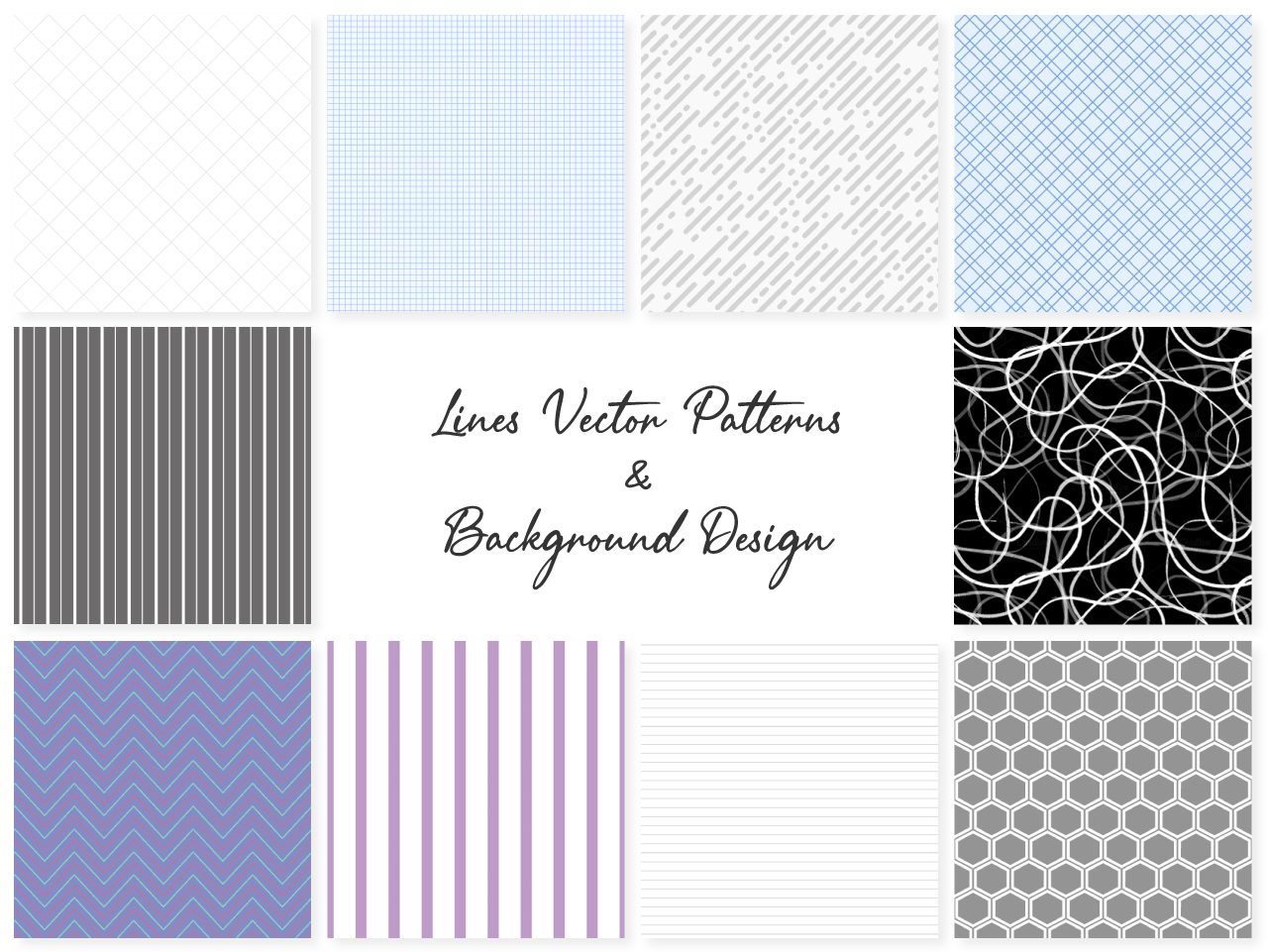 Line Vector Patterns and Background Designs - WowPatterns